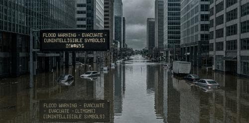 AI-generated flood photo posted as a breaking-news image, flagged by Lasso