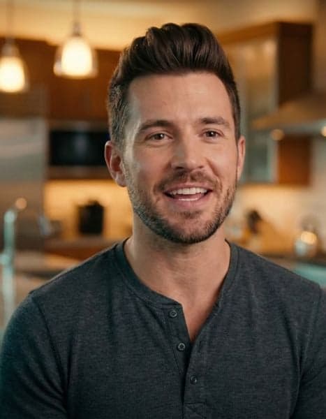 Key frame from a dating profile video scanned against a celebrity database