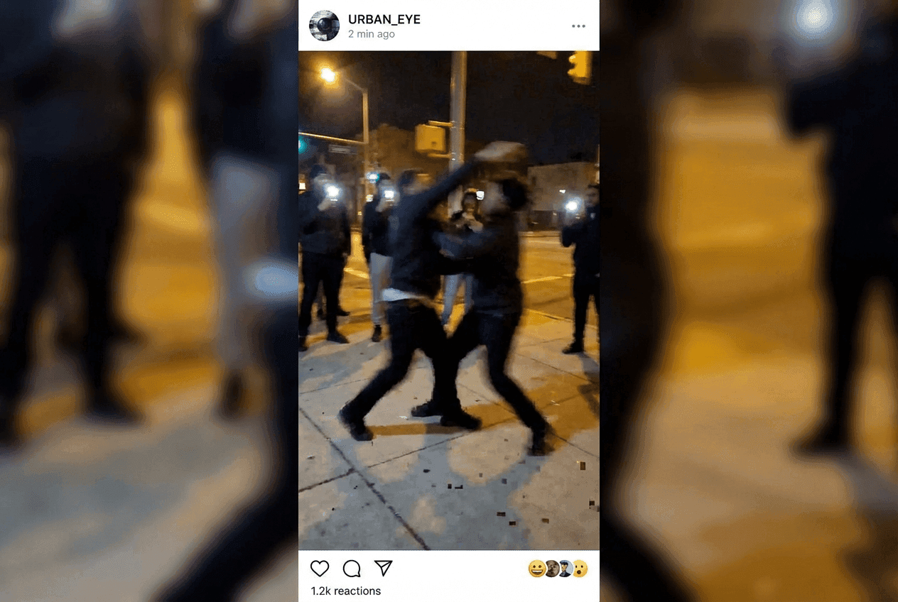 Graphic violence image in community feed detected by Lasso AI image moderation